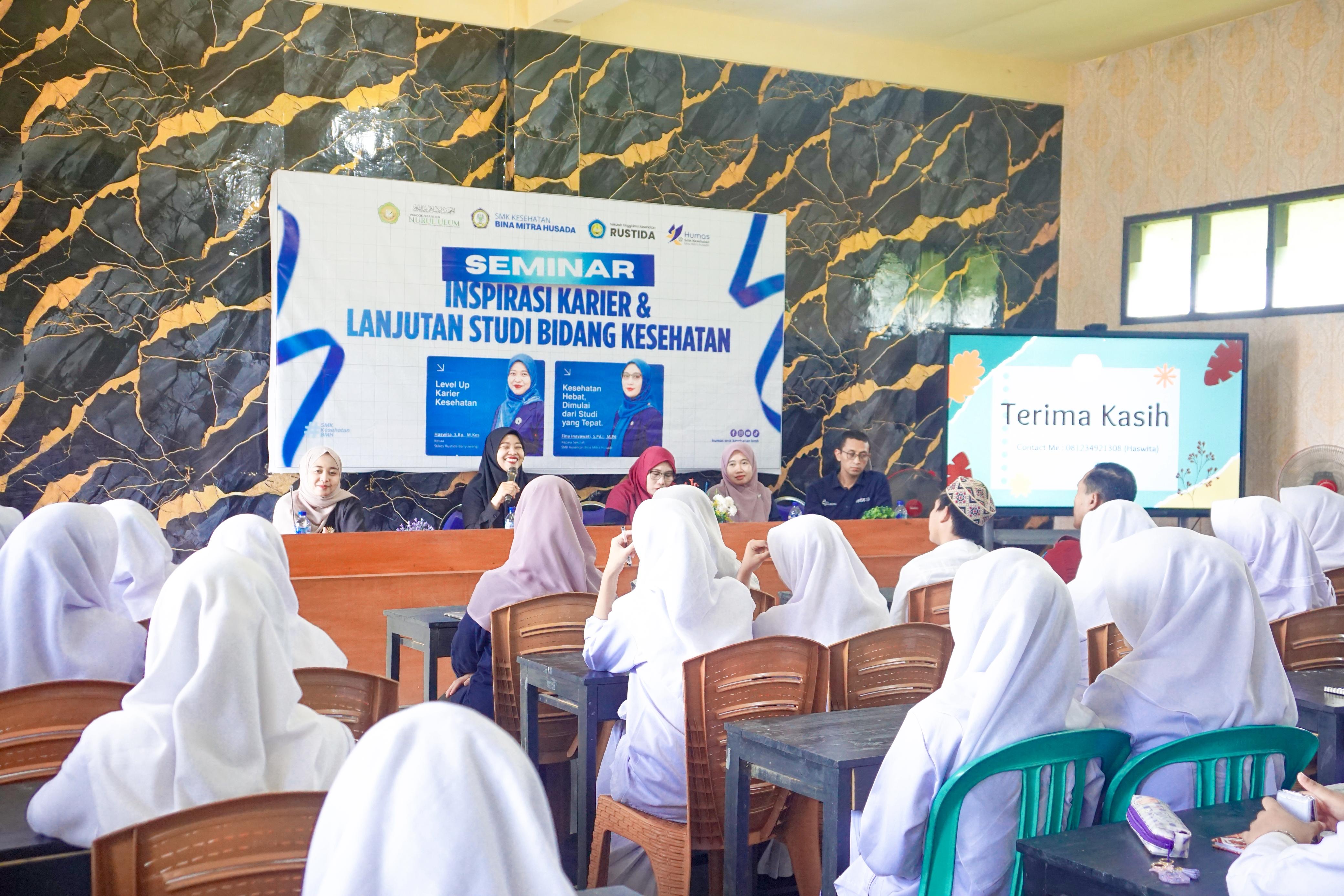 Tingkatkan Kesiapan Siswa di Dunia Medis, SMK Kesehatan Bina Mitra Husada Gelar Seminar Strategi Karier dan Studi Lanjut